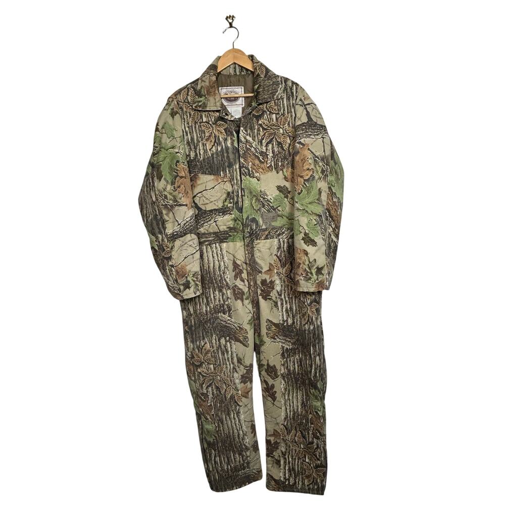 Vintage Walls Coveralls Mens XL Camo Realtree Hunting Insulated Outdoors Gorp